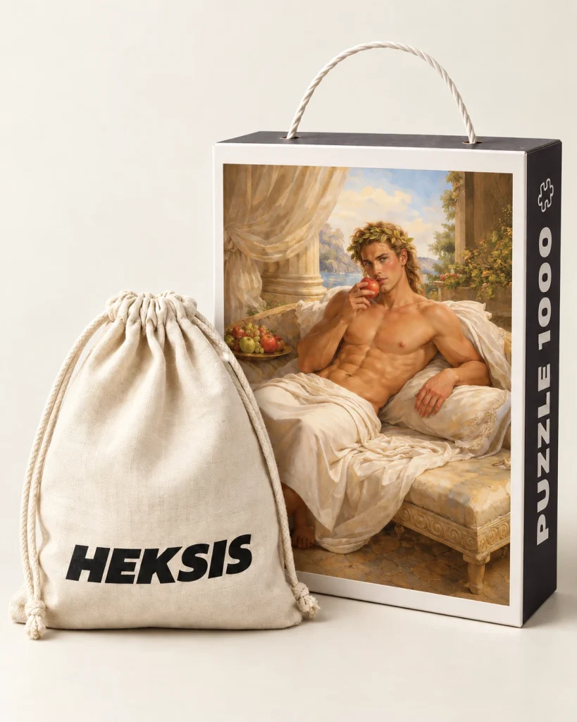 Apollo — coffret de puzzle Heksis avec pochette en coton