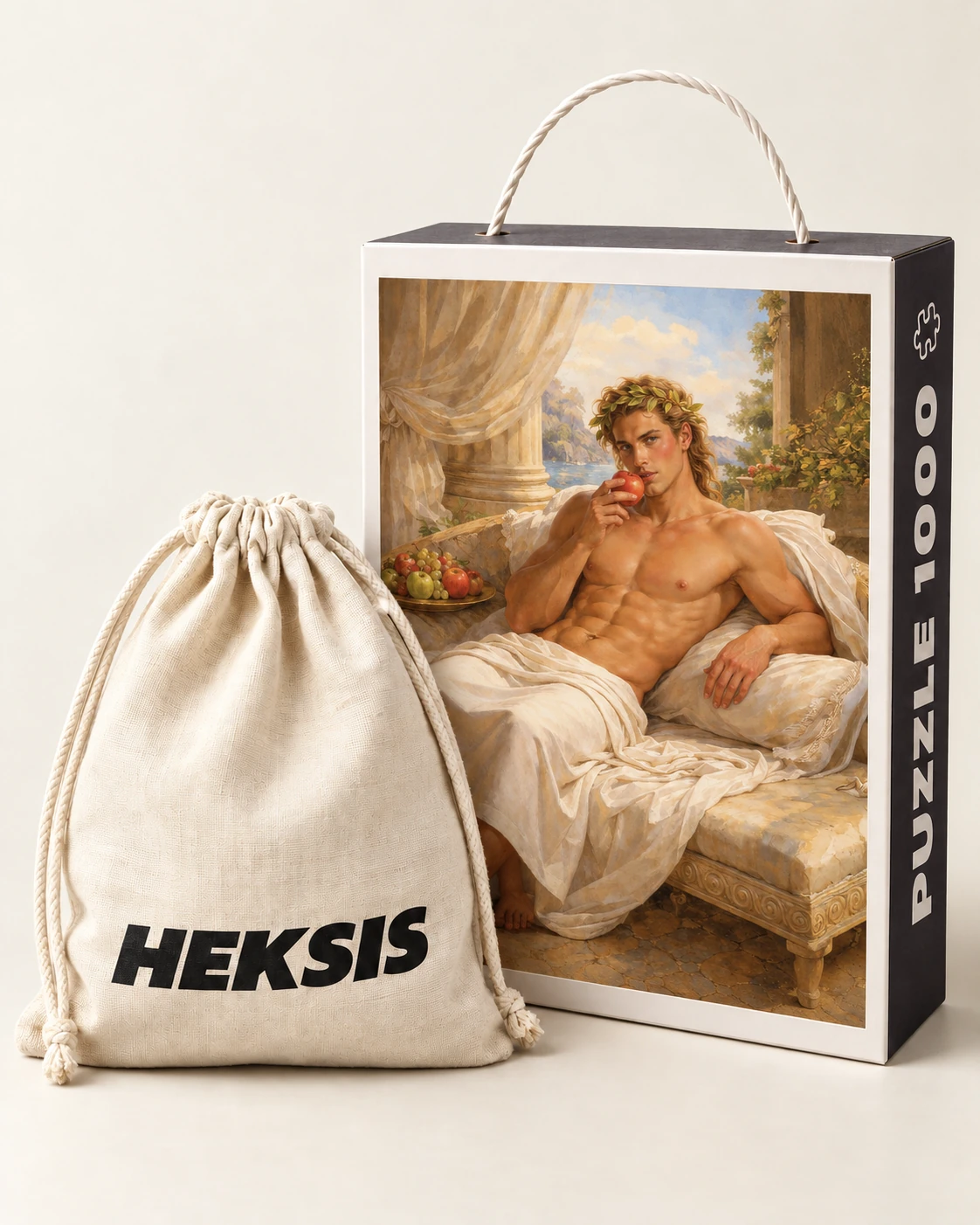 Apollo — coffret de puzzle Heksis avec pochette en coton