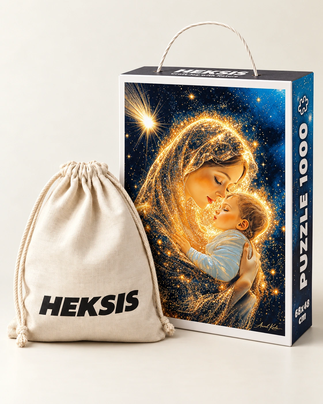 Mother of Light — coffret de puzzle Heksis avec pochette en coton